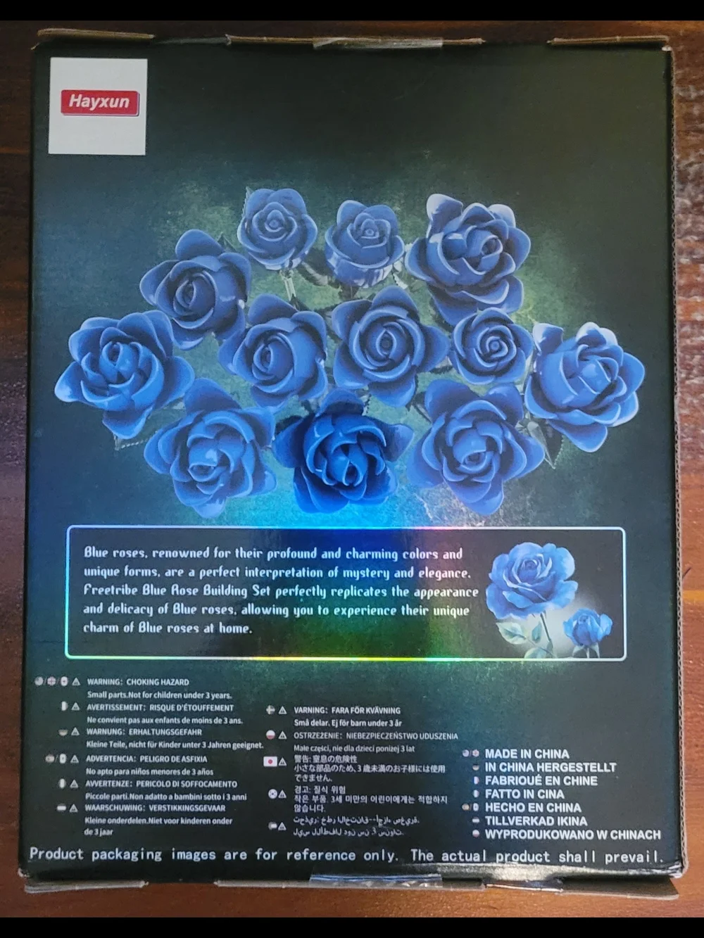 Dark Kiss Building Set Rose Bouquet - Blue